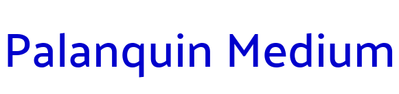 Palanquin Medium フォント
